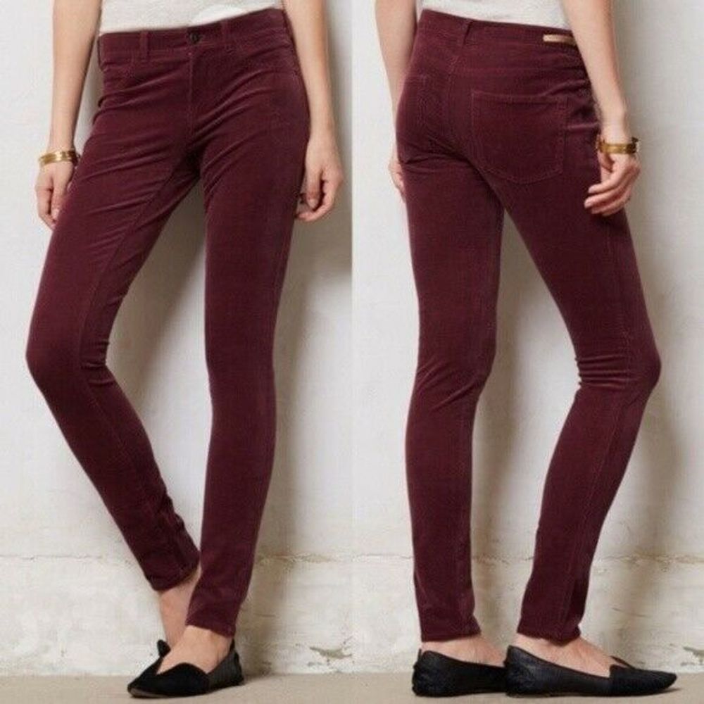 Anthropologie Pilcro Stet Purple Corduroy Pants 27